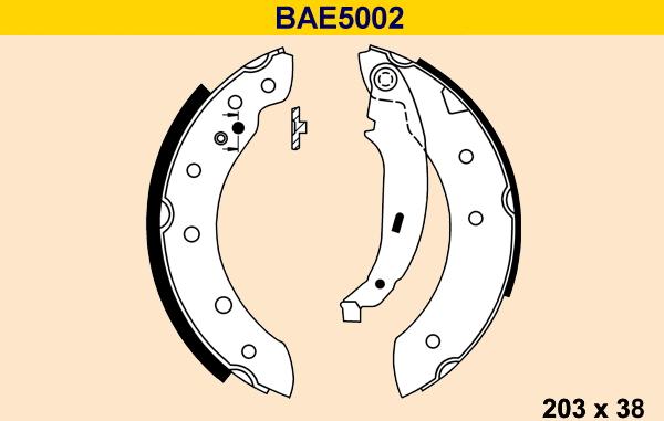 Barum BAE5002 - Bremžu loku komplekts ps1.lv