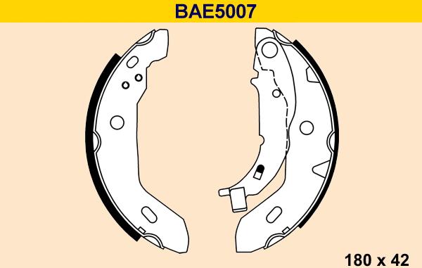 Barum BAE5007 - Bremžu loku komplekts ps1.lv