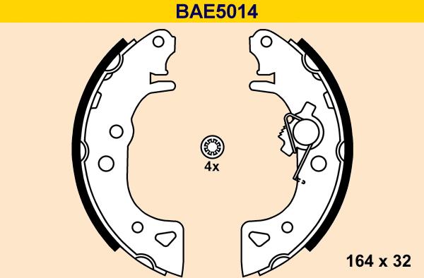 Barum BAE5014 - Bremžu loku komplekts ps1.lv