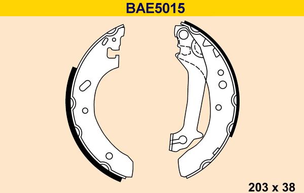 Barum BAE5015 - Bremžu loku komplekts ps1.lv