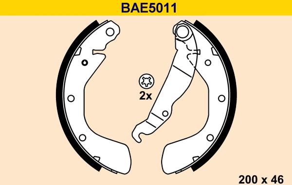 Barum BAE5011 - Bremžu loku komplekts ps1.lv