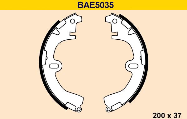 Barum BAE5035 - Bremžu loku komplekts ps1.lv