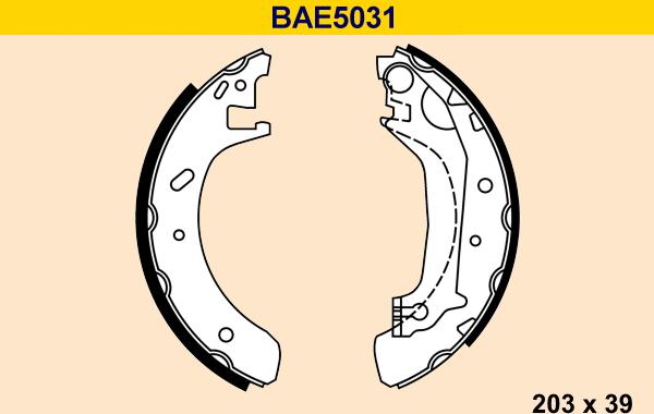 Barum BAE5031 - Bremžu loku komplekts ps1.lv