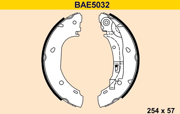 Barum BAE5032 - Bremžu loku komplekts ps1.lv