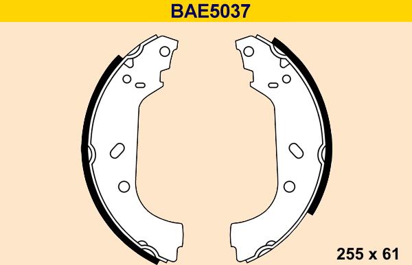 Barum BAE5037 - Bremžu loku komplekts ps1.lv