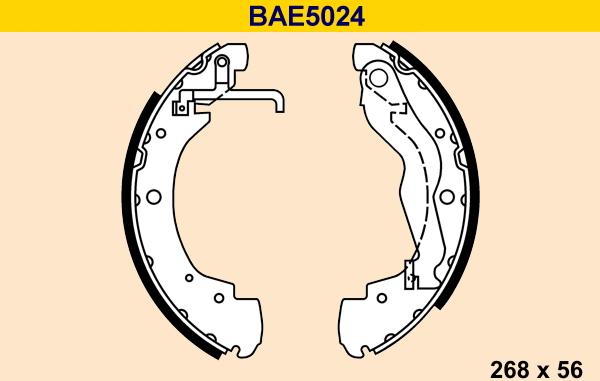 Barum BAE5024 - Bremžu loku komplekts ps1.lv