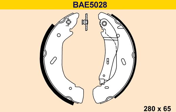 Barum BAE5028 - Bremžu loku komplekts ps1.lv