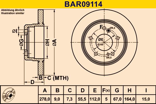 Barum BAR09114 - Bremžu diski ps1.lv