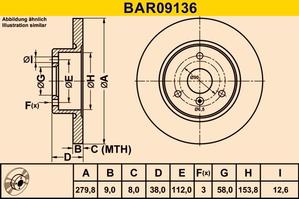 Barum BAR09136 - Bremžu diski ps1.lv
