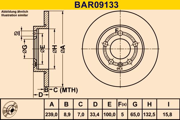 Barum BAR09133 - Bremžu diski ps1.lv