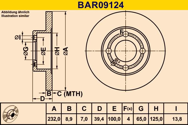 Barum BAR09124 - Bremžu diski ps1.lv