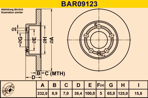 Barum BAR09123 - Bremžu diski ps1.lv