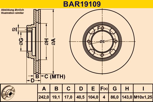 Barum BAR19109 - Bremžu diski ps1.lv