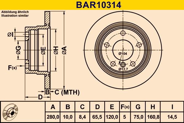 Barum BAR10314 - Bremžu diski ps1.lv