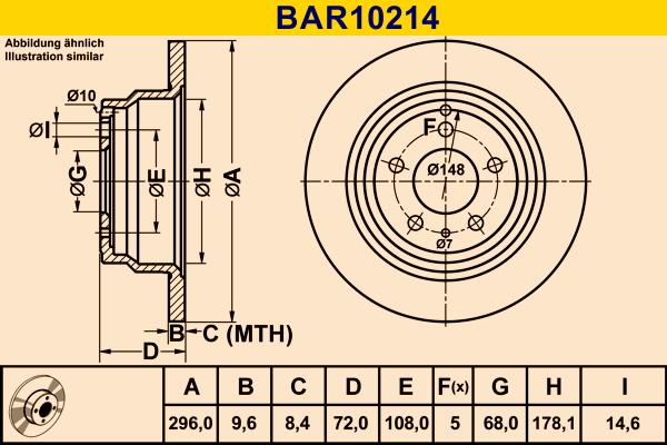 Barum BAR10214 - Bremžu diski ps1.lv