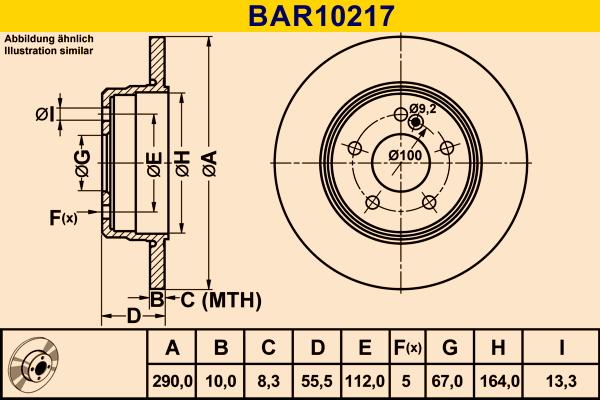 Barum BAR10217 - Bremžu diski ps1.lv