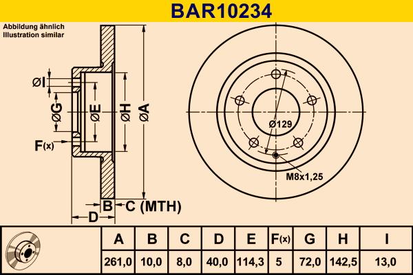 Barum BAR10234 - Bremžu diski ps1.lv