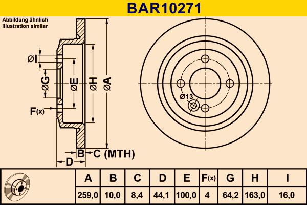 Barum BAR10271 - Bremžu diski ps1.lv