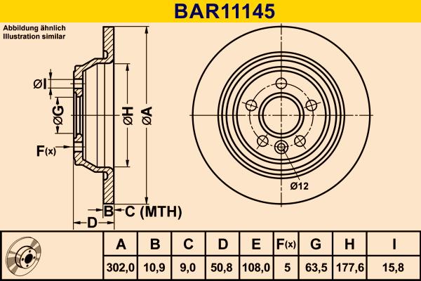 Barum BAR11145 - Bremžu diski ps1.lv