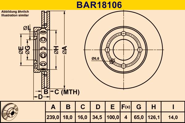 Barum BAR18106 - Bremžu diski ps1.lv