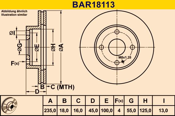 Barum BAR18113 - Bremžu diski ps1.lv