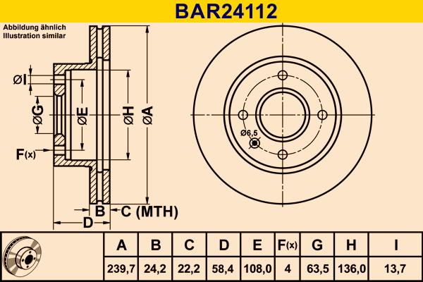 Barum BAR24112 - Bremžu diski ps1.lv