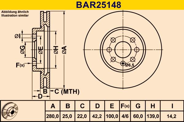 Barum BAR25148 - Bremžu diski ps1.lv