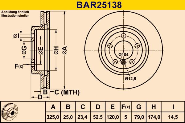 Barum BAR25138 - Bremžu diski ps1.lv