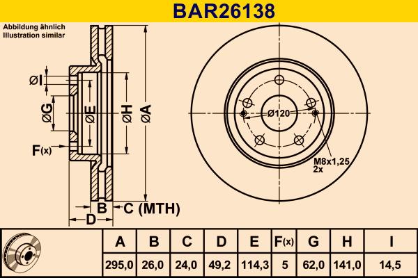 Barum BAR26138 - Bremžu diski ps1.lv