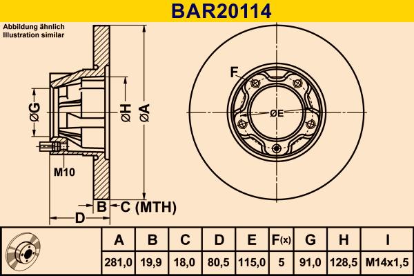 Barum BAR20114 - Bremžu diski ps1.lv