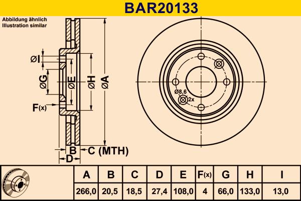 Barum BAR20133 - Bremžu diski ps1.lv