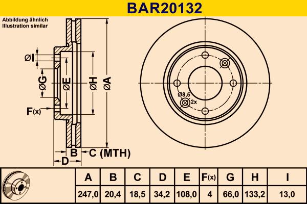 Barum BAR20132 - Bremžu diski ps1.lv