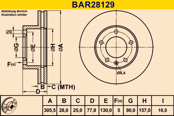 Barum BAR28129 - Bremžu diski ps1.lv