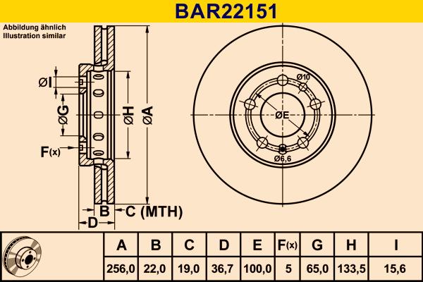 Barum BAR22151 - Bremžu diski ps1.lv