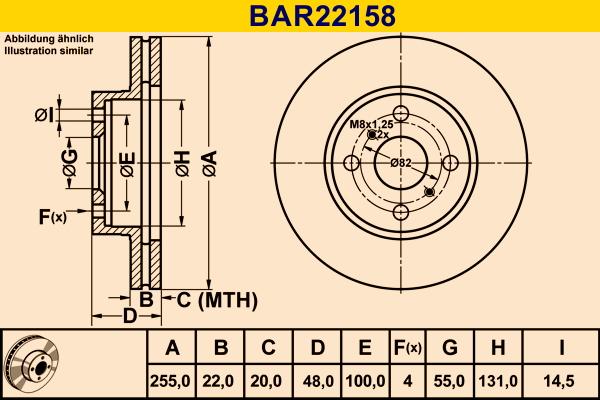 Barum BAR22158 - Bremžu diski ps1.lv