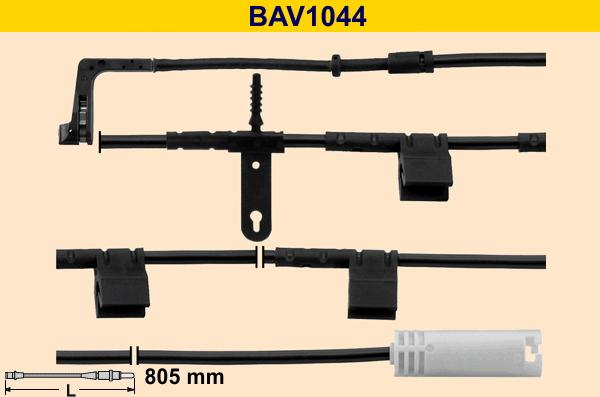 Barum BAV1044 - Indikators, Bremžu uzliku nodilums ps1.lv