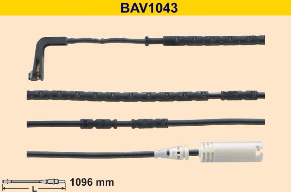 Barum BAV1043 - Indikators, Bremžu uzliku nodilums ps1.lv