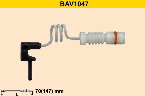 Barum BAV1047 - Indikators, Bremžu uzliku nodilums ps1.lv