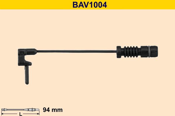 Barum BAV1004 - Indikators, Bremžu uzliku nodilums ps1.lv