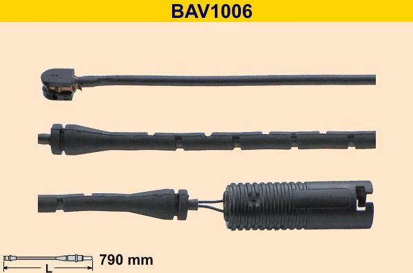 Barum BAV1006 - Indikators, Bremžu uzliku nodilums ps1.lv