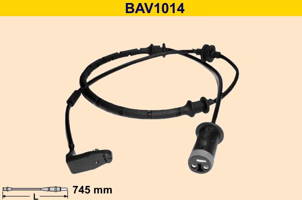 Barum BAV1014 - Indikators, Bremžu uzliku nodilums ps1.lv