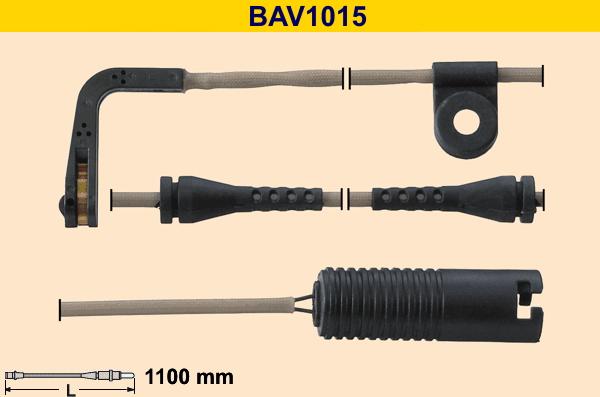 Barum BAV1015 - Indikators, Bremžu uzliku nodilums ps1.lv