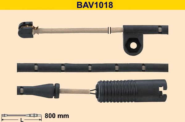 Barum BAV1018 - Indikators, Bremžu uzliku nodilums ps1.lv