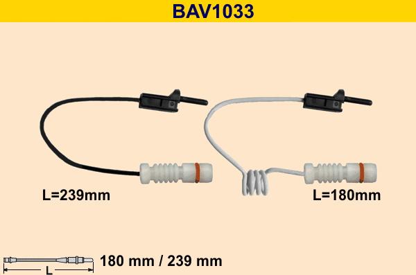 Barum BAV1033 - Indikators, Bremžu uzliku nodilums ps1.lv