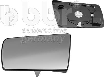 BBR Automotive 001-80-12954 - Spoguļstikls, Ārējais atpakaļskata spogulis ps1.lv