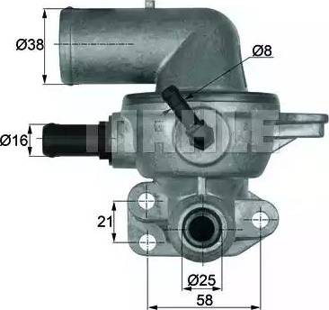 Behr TI 133 88D - Termostats, Dzesēšanas šķidrums ps1.lv