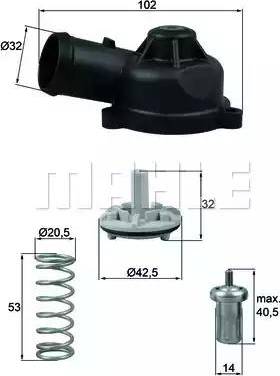 Behr TI 244 83D - Termostats, Dzesēšanas šķidrums ps1.lv