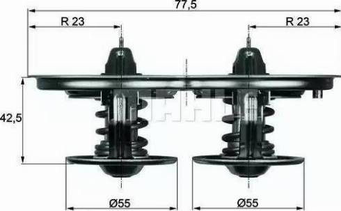 Behr TX 32D - Termostats, Dzesēšanas šķidrums ps1.lv