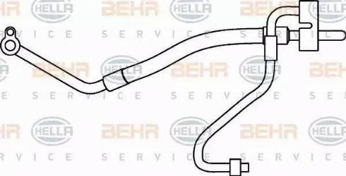 BEHR HELLA Service 9GS 351 337-161 - Augst / Zemspiediena cauruļvads, Gaisa kond. sist. ps1.lv