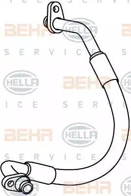 BEHR HELLA Service 9GS 351 337-761 - Augstspiediena cauruļvads, Gaisa kond. sist. ps1.lv